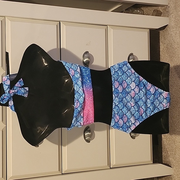 Halter Mermaid swimsuit 2pc bikini - Picture 6 of 11